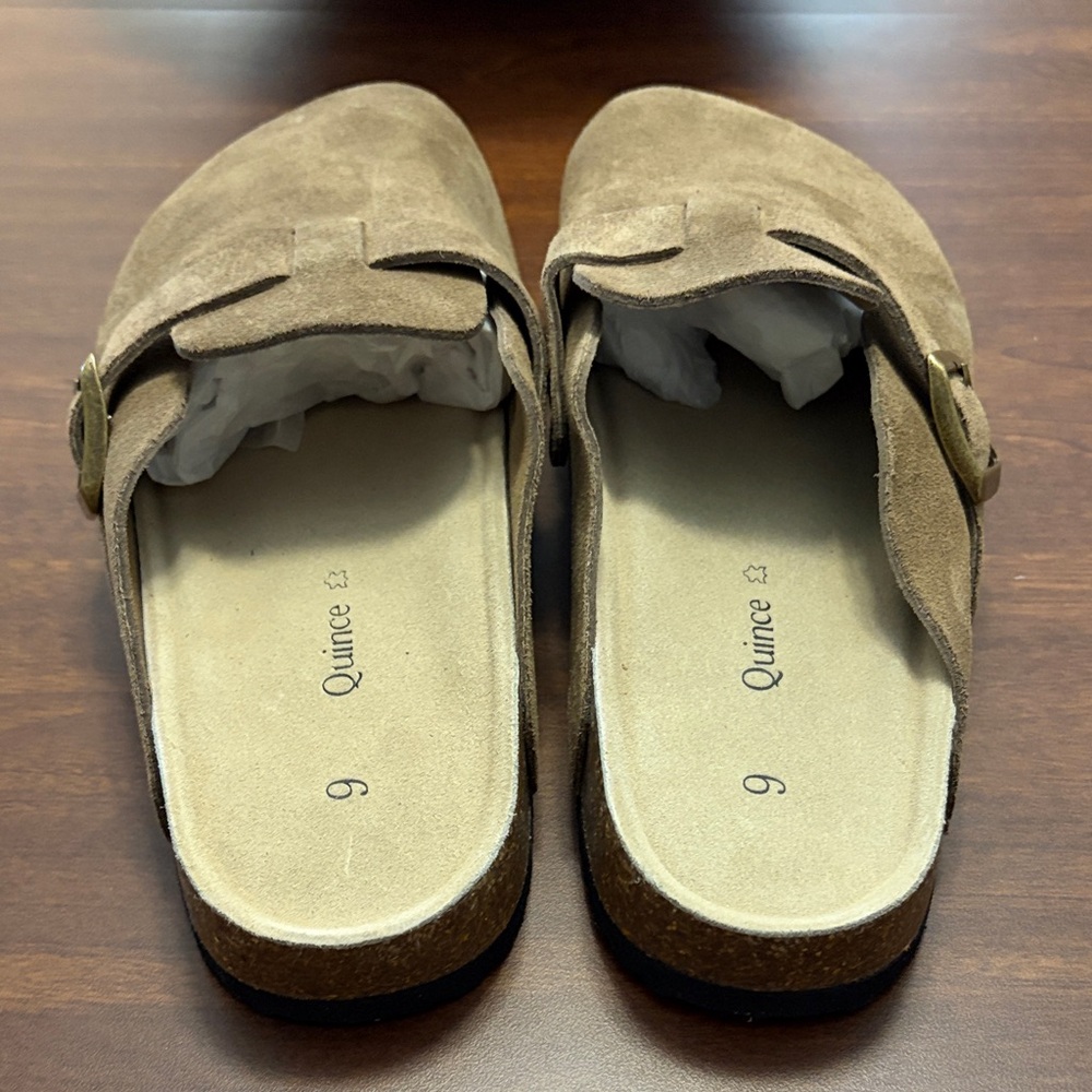 Quince Water Repellent Suede Clog Mule woman’s size 9 - Picture 3 of 8